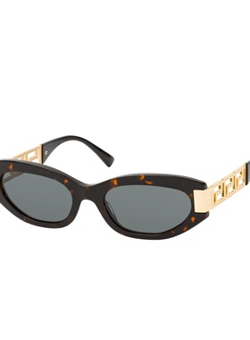 1h可退 VERSACE 女士眼镜 VE4501552887 SS2026 灰色 全框太阳镜