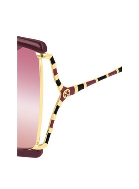 GUCCI 女士眼镜 GG0592S004 AW2023 古驰粉红色太阳镜 GG0592S