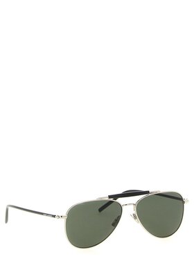 1h可退 潮奢 Saint Laurent 圣罗兰 男士 Eyewear 飞行员框太阳镜