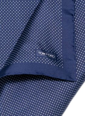 TOM FORD 男士围巾 SPR001S0214UBV SS2026 蓝色 【付后1h可退】