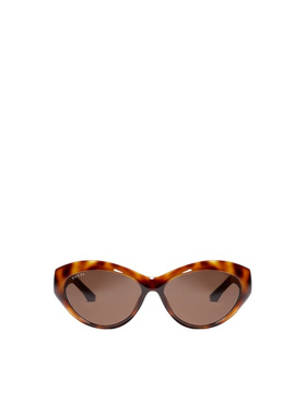 GUCCI 女士眼镜 875964J07402323 AW2026 棕色 猫眼框太阳镜