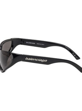 1h可退 潮奢 Balenciaga 巴黎世家 男士 黑色太阳镜 BB0202S