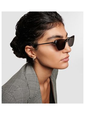 1h可退 潮奢 Fendi 芬迪 女士 猫眼太阳眼镜 grey灰色 舒适时尚