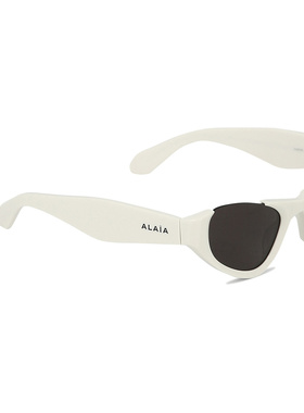 ALAIA 女士眼镜 AA4L0076S001010 SS2025 白色 Cat-Eye sunglasse