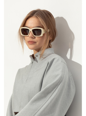 1h可退 JACQUEMUS 女士太阳镜 JAC600C2SUN CO 乳白色 Sunglasses