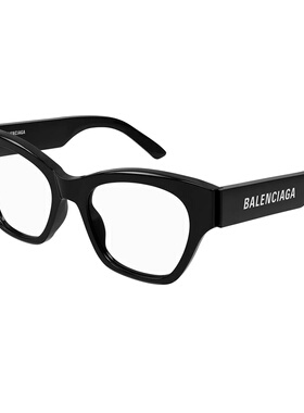 1h可退 BALENCIAGA 女士眼镜 BB0263O001 AW2025 黑色巴黎世家