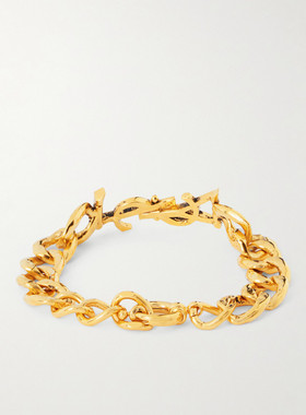 1h可退 潮奢 Saint Laurent 圣罗兰 女士 Cassandre 链式手链 851