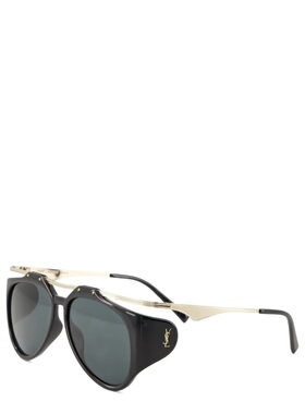 SAINT LAURENT 男士太阳镜 792814Y99631017 CO 黑色