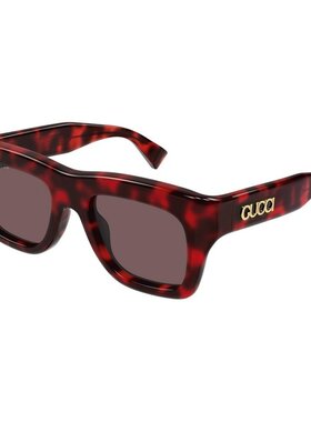 GUCCI 男士眼镜 GG1811S003 CO 古驰 棕色矩形太阳镜