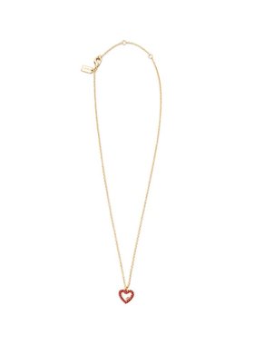 COACH 女士项链 493516GLD600 SS2025 红色 吊坠项链耳环套装配饰