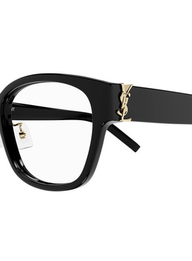 SAINT LAURENT 女士眼镜 SLM33J002 SS2025 黑色 全框平光镜