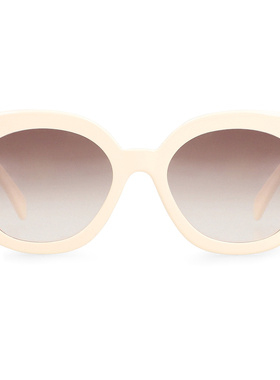 CELINE 女士太阳镜 4S295CPLB01AV AW2024 米白色 Cat-eye sungla