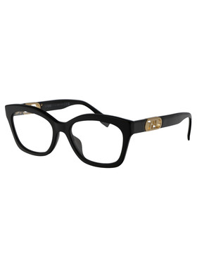 1h可退 FENDI 女士眼镜 FE50039I001 SS2025 黑色 O’Lock猫眼框