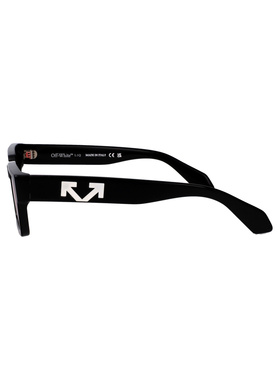 off-white 女士 光泽黑色醋纤太阳眼镜 OW10321025