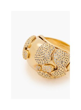 1h可退 潮奢 ZIMMERMANN 女士 镀金水晶戒指 5434S24GOLD