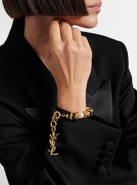 1h可退 潮奢 Saint Laurent 圣罗兰 女士 Loulou 精饰手链