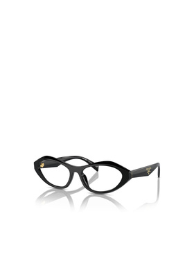 PRADA 女士眼镜 PRA21V16K1O1 AW2025 黑色 徽标平光镜