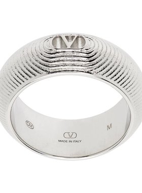 1h可退 潮奢 valentino 华伦天奴 男士 Ovalette Metal 戒指 7Y2J