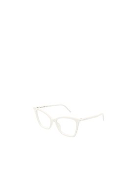 1h可退 SAINT LAURENT 女士眼镜 SL386014 CO 白色 全框平光镜