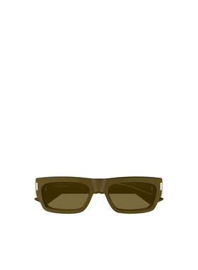 SAINT LAURENT 男士眼镜 SL837003 AW2025 棕色 全框太阳镜