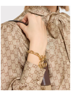 1h可退 奢淘 Gucci GG Marmont 手链 女 864892I8157
