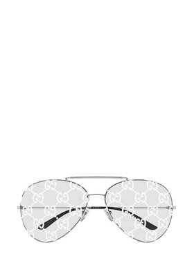 Gucci 古驰 男士 Eyewear 飞行员镜框太阳镜 GG2172S