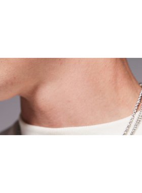 1h可退 潮奢 ASOS 男士 设计防水不锈钢链条色调项链(三件套)(银)