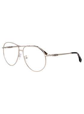 FENDI 女士眼镜 FE50142U016 SS2026 银色 几何框平光镜