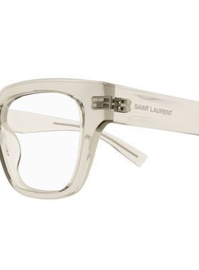 SAINT LAURENT 男士眼镜 SL804004 SS2025 白色 全框平光镜