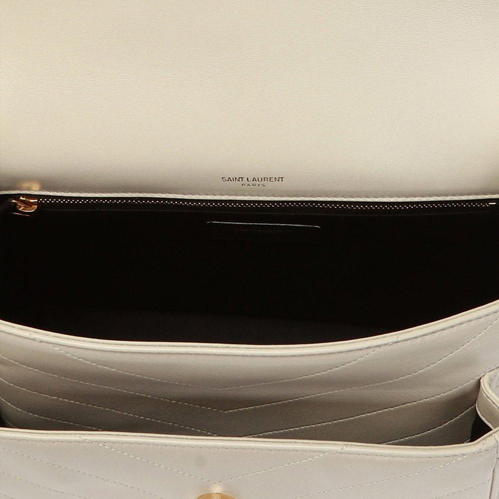 香港直邮圣罗兰女士米色字母链条包 天猫国际香港直购女士包袋