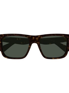 GUCCI 男士太阳镜 GG1618S002 SS2025 黑色 全框太阳镜古驰