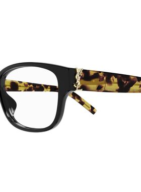 SAINT LAURENT 男士眼镜 SLM149012 SS2025 黑色 全框平光镜