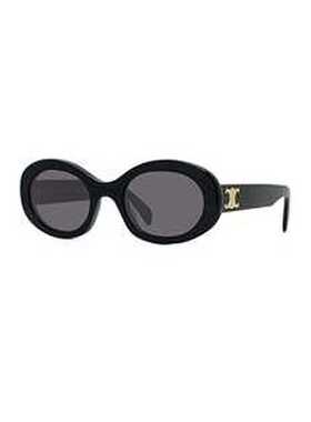 CELINE 女士眼镜 CL40194U01A CO 黑色 Triomphe 01椭圆形镜框太