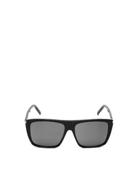 SAINT LAURENT 男士太阳镜 SL156F001 AW2022 灰色 方形太阳镜