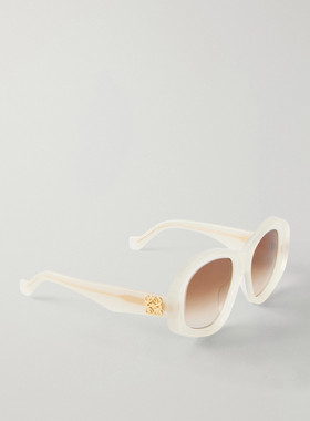 LOEWE 罗意威 女士 Anagram 圆框醋纤太阳眼镜 LW40181I25F