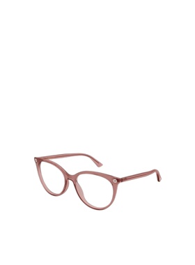 GUCCI 女士眼镜 GG0093O012 SS2026 粉红色 几何平光镜古驰