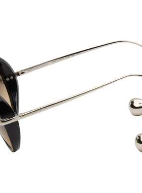 1h可退 潮奢 Tom Ford 汤姆 福特 男士 黑色 & 银色 Drop 飞行员