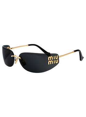MIU MIU 女士太阳镜 0MUA51S5AK5S0 SS2026 金色 0MU A51S