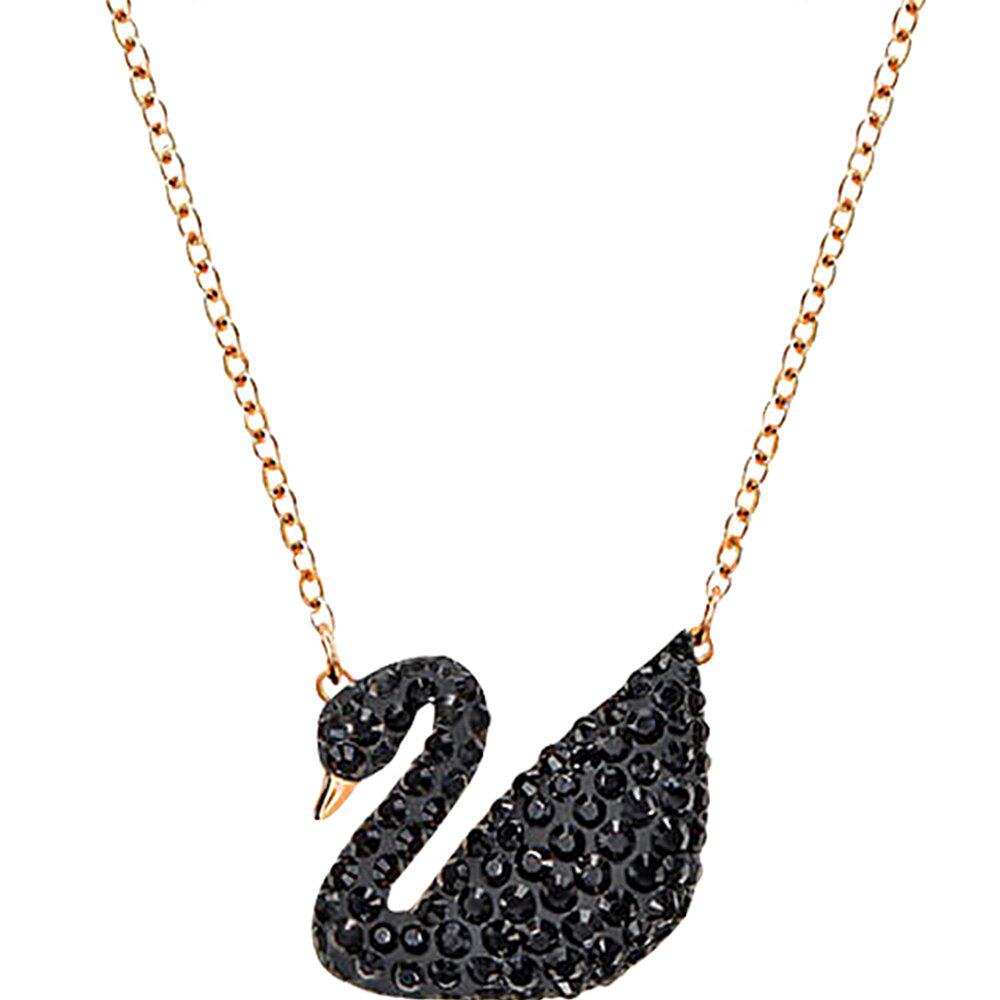 香港直邮swarovski黑天鹅大女项链 天猫国际香港直购项链