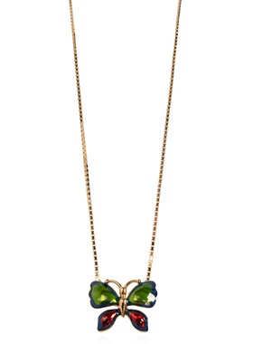VALENTINO 女士项链 9W0J0BU0MJPL05 AW2026 金色 蝴蝶吊坠项链