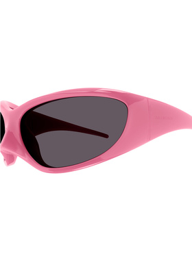 【99新未使用】BALENCIAGA 女士眼镜 BB0252S002 SS2025 粉红色