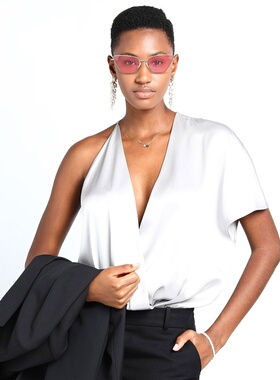 1h可退 潮奢 mcqueen 麦昆 女士 太阳眼镜 metal金属色 舒适时尚