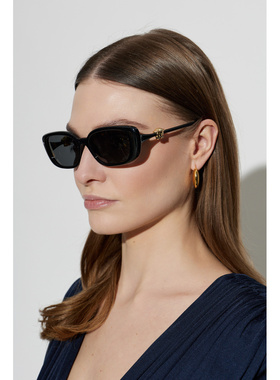 VERSACE 女士太阳镜 0VE4504D0GB187 SS2026 黑色 Sunglasses