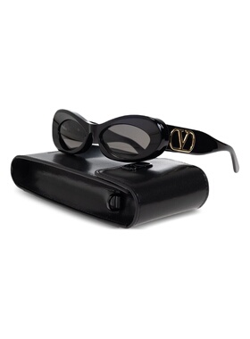 VALENTINO 女士太阳镜 VLS178A57BLK AW2025 黑色