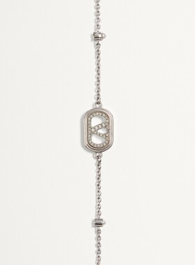 VALENTINO 女士手链手镯 WJ0AG0WKDDFF CO 银色 徽标手链