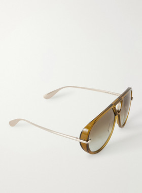 Bottega Veneta 葆蝶家 女士 Eyewear 飞行员镜框太阳镜 BV1274S