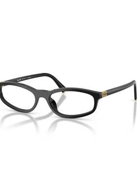 MIU MIU 女士眼镜 MU01ZV16K1O1 CO 黑色 徽标平光镜