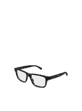 GUCCI 男士眼镜 GG1987O003 AW2025 古驰 黑色几何 平光镜