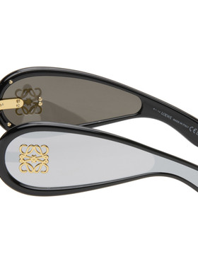 LOEWE 罗意威 女士 黑色 Wave Mask 太阳镜 LW40108I0001C1923371
