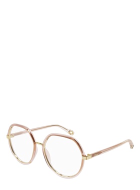 CHLOÉ 女士眼镜 CH0131O001 SS2025 白色 徽标平光镜